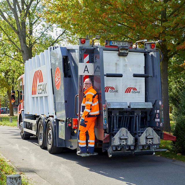 GSAK Müllfahrzeug Entsorgung Krefeld