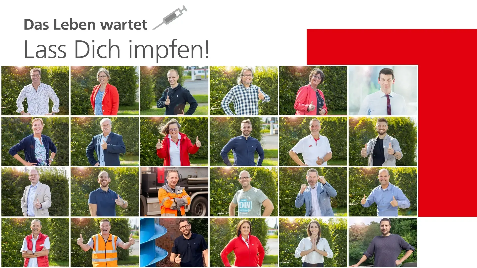Werbegrafik der SWK AG "Lass dich impfen"