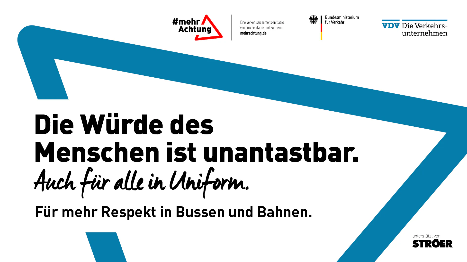 Mehr Achtung Kampagne Ströer