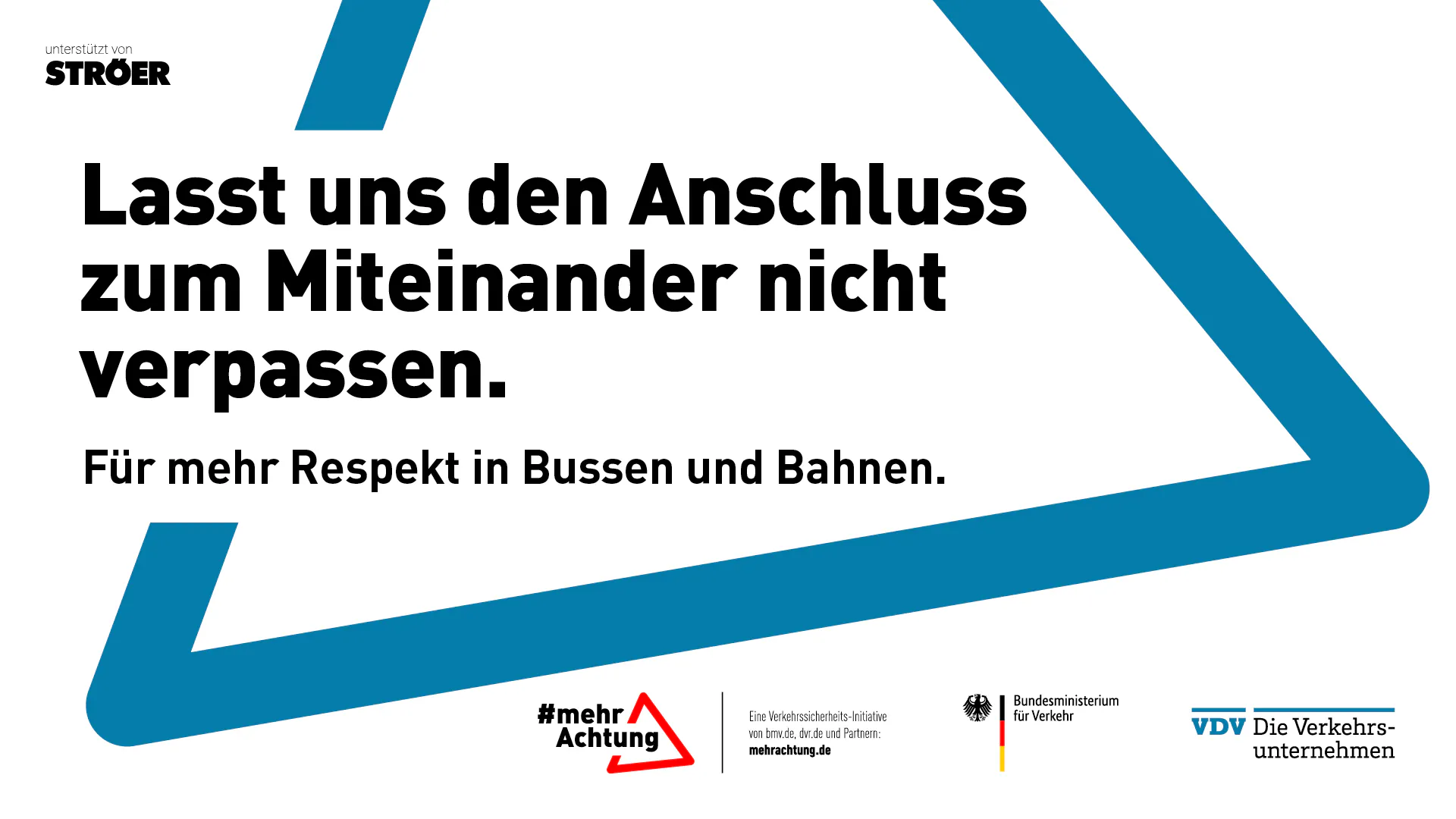 Mehr Achtung Kampagne Ströer