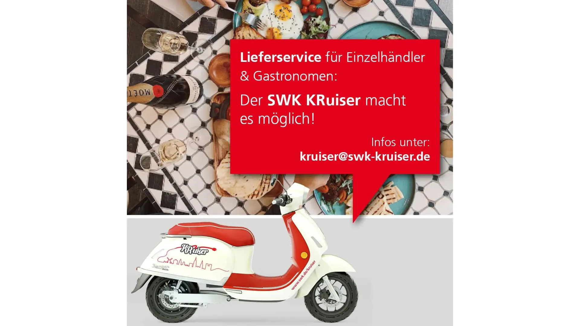SWK KRuiser und ein gedeckter Tisch