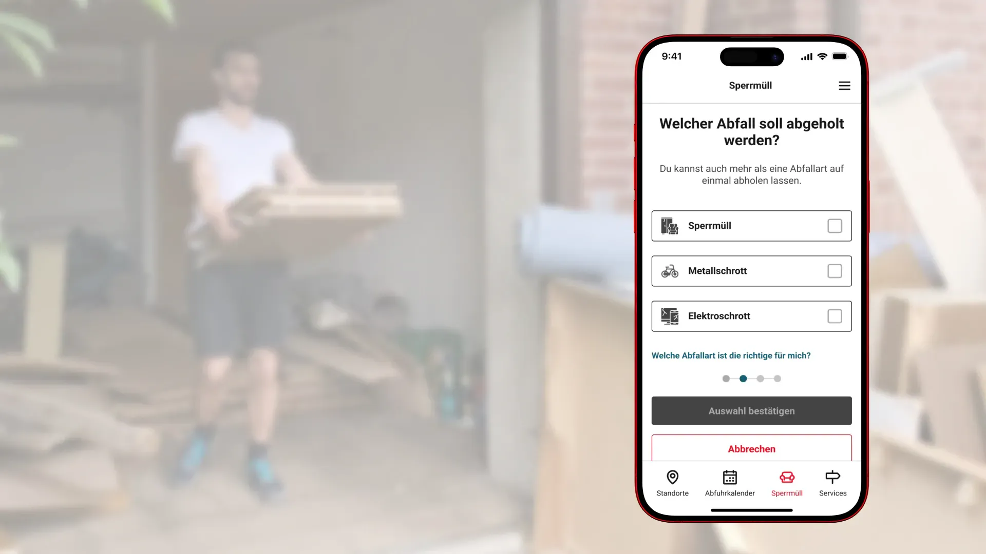 Schnell und einfach den persönlichen Abfuhrkalender für beliebig viele Adressen innerhalb Krefelds einrichten und stets informiert bleiben.