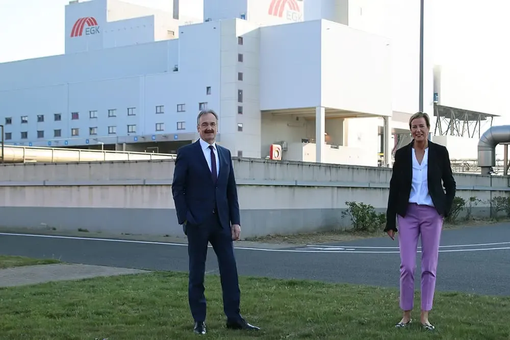 SWK-Vorstand Kerstin Abraham und EGK-Geschäftsführer Prof. Dr. Hermann-Josef Roos