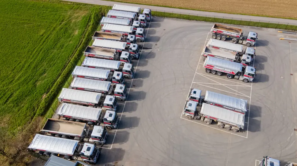 Luftaufnahme von Jochims Transport