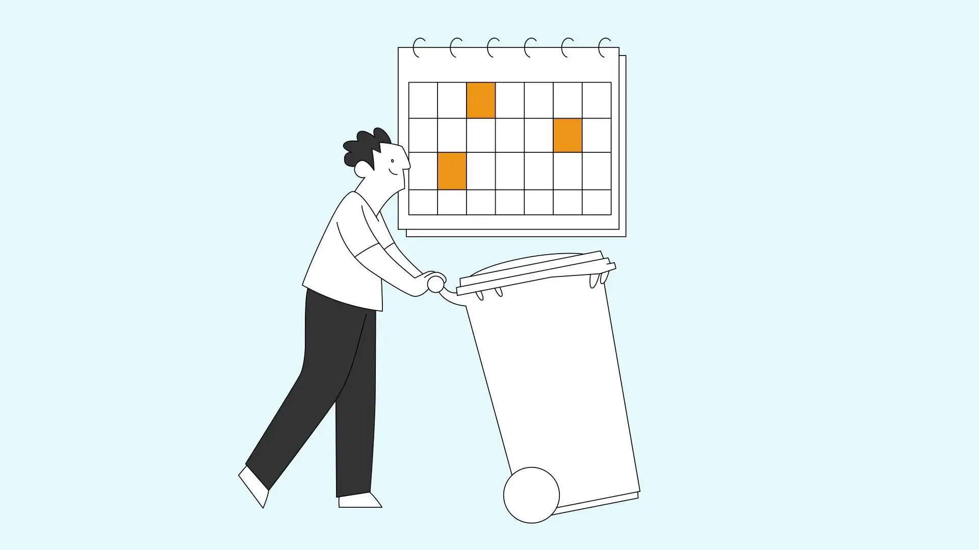 Illustration EGN Abfallkalender