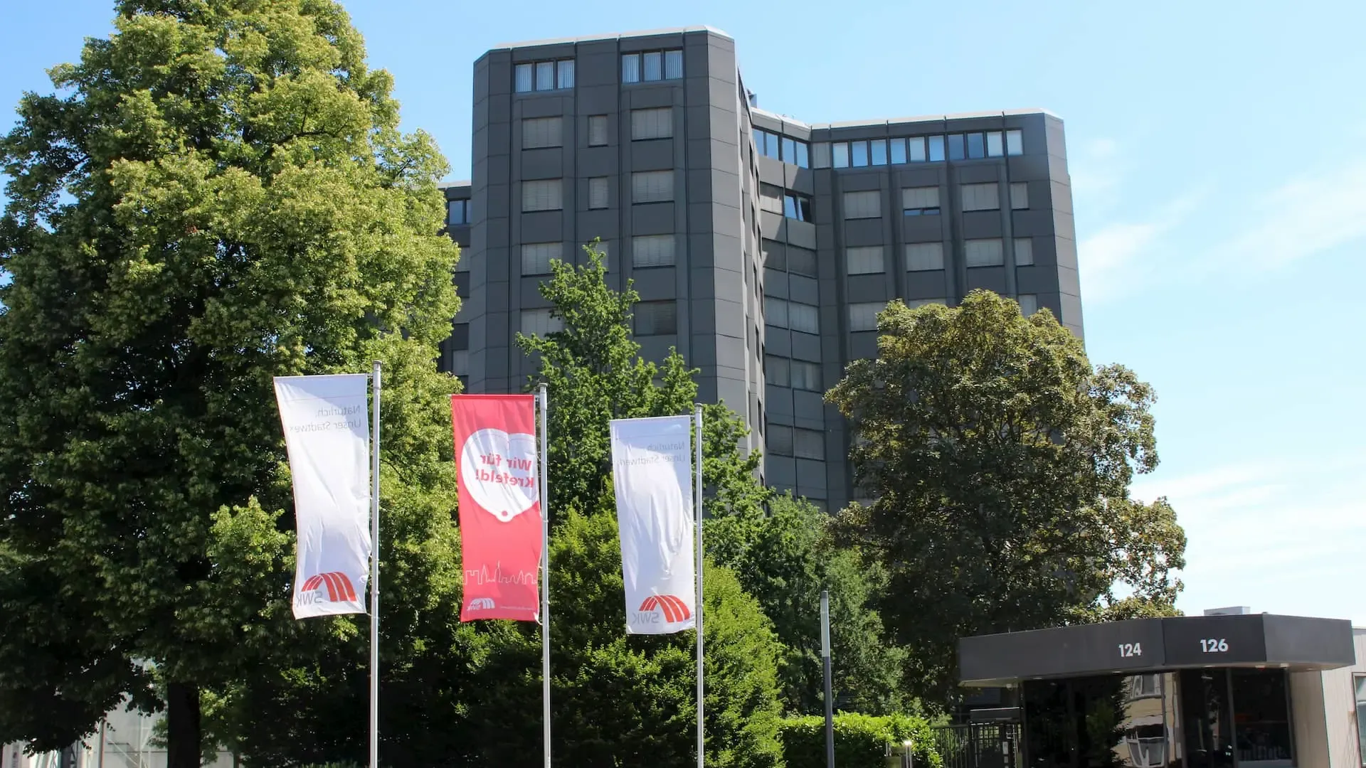 Hauptgebäude der SWK in Krefeld