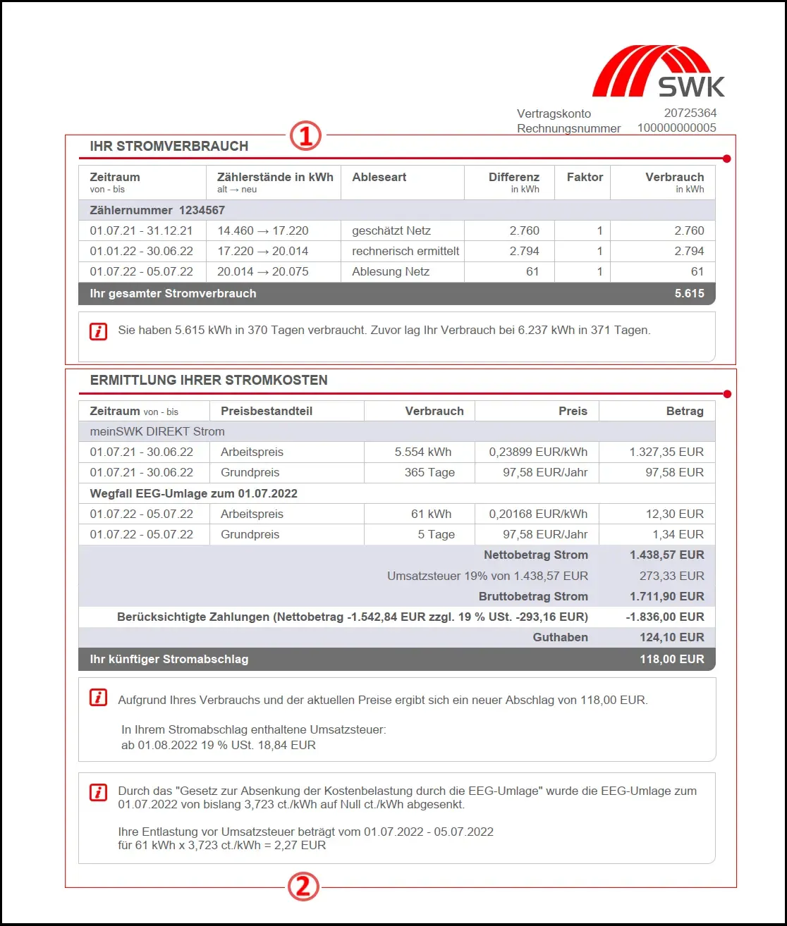 SWK Rechnung Seite 3 Strom