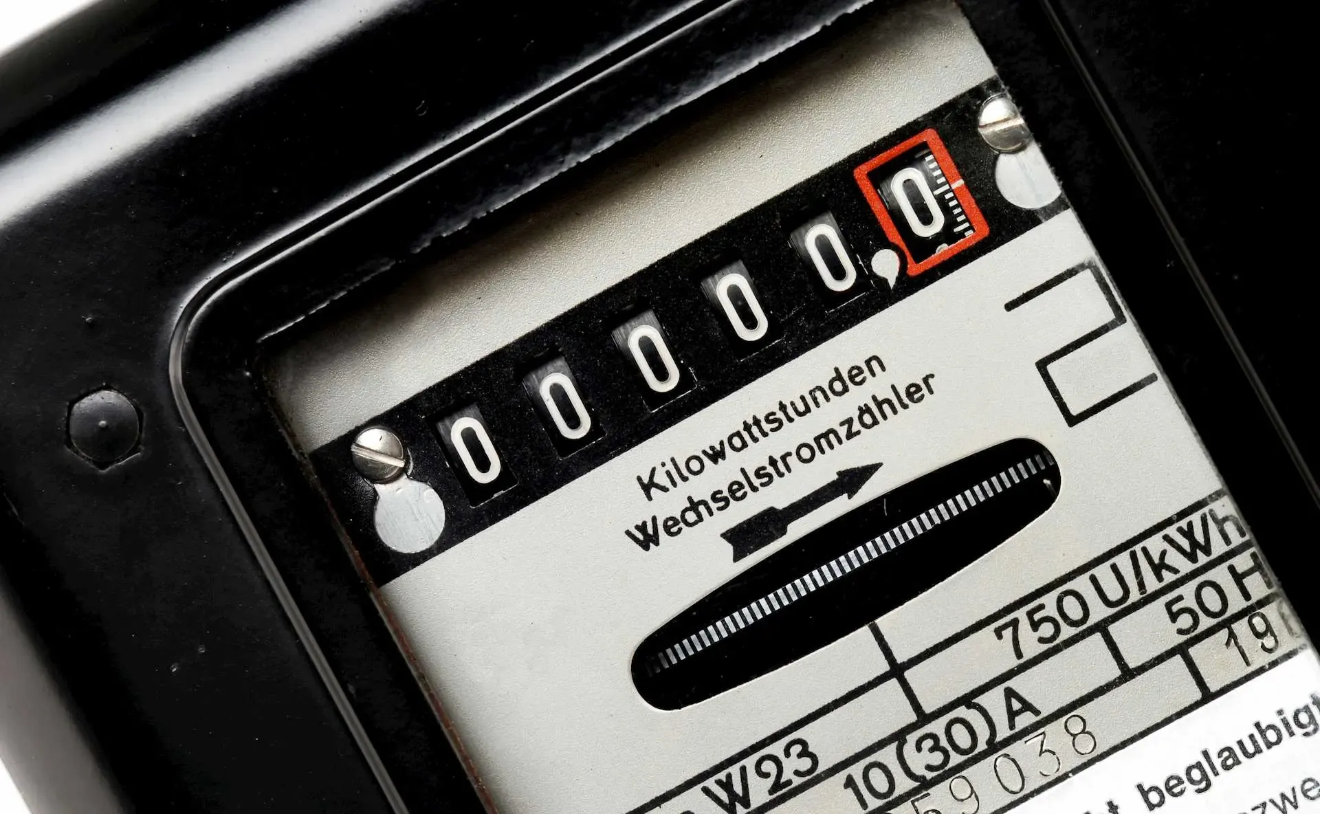 Foto eines Stromzählers