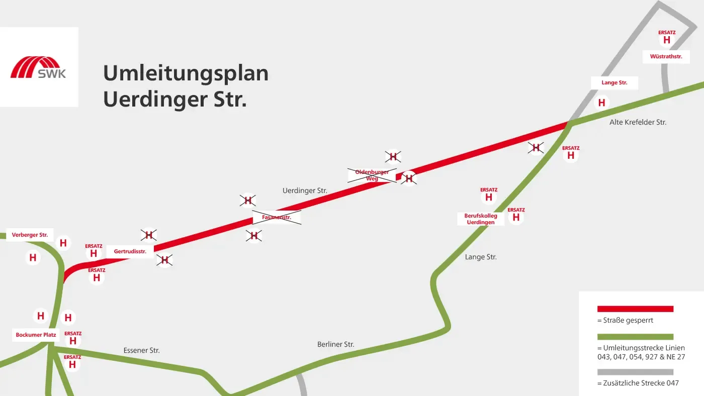 Umleitung Uerdinger Straße