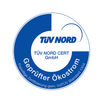 TÜV Nord geprüfter Ökostrom
